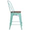 Flash Furniture Metal Counter Stool, 24", Mint ET-3534-24-MINT-WD-GG - alternate 2